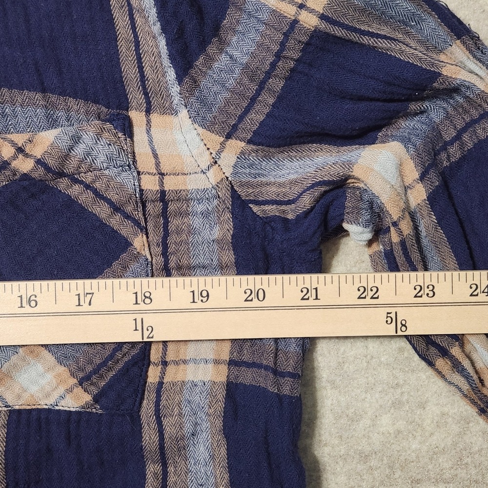 Aerie Womens‎ Flannel Shirt Small Plaid Long Sleeve Button Up Casual Top - Picture 6 of 8